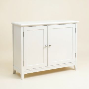 Solid Wood 2 Doors Sideboard Cabinet (synthetic illustration; no displayed measurements)