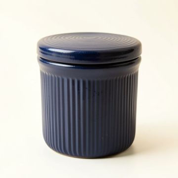 Sage Brook Storage Canister With Lid - Navy (synthetic illustration; no displayed measurements)