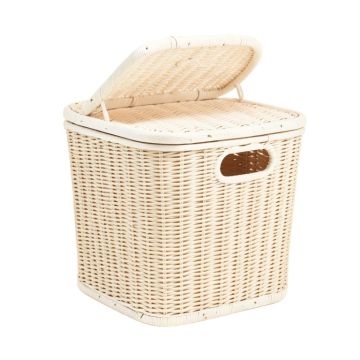 Hazel Canyon Laundry Hamper - White