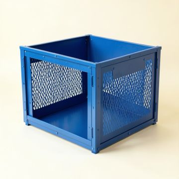Ash Field Empty Furniture-Style Pet Crate - Blue (synthetic illustration; no displayed measurements)