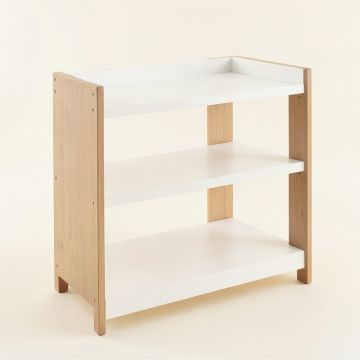 Elm Bridge Empty Countertop Canister Rack - White (synthetic illustration; no displayed measurements)