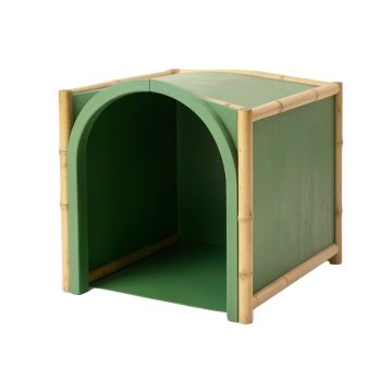 Cliff Crossing Empty Furniture-Style Litter Enclosure - Green (synthetic illustration; no displayed measurements)