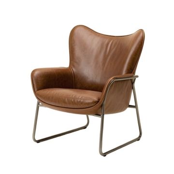 Heinz 30 '' Wide Cowhide Butterfly Chair