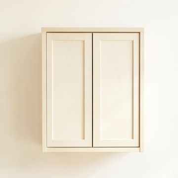 Flint Crest Wall-Mounted Laundry Cabinet - Ivory (synthetic illustration; no displayed measurements)