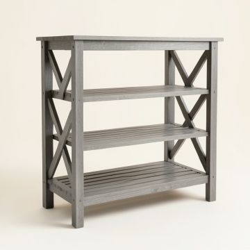 Ash Bend Empty Seed-Starting Shelving Unit Without Lights - Gray (synthetic illustration; no displayed measurements)