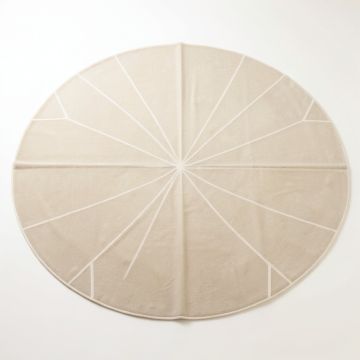 Ridge Branch Round Area Rug - Beige (synthetic illustration; no displayed measurements)