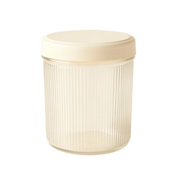 Meadow Canyon Storage Canister With Lid - Cream (synthetic illustration; no displayed measurements)