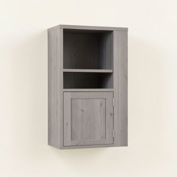 Clay Crest Wall-Mounted Entry Cabinet - Gray (synthetic illustration; no displayed measurements)