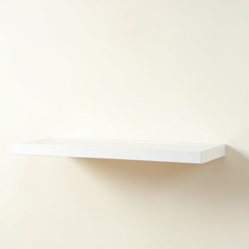 Moss Bridge Wall-Mounted Shelf - White (synthetic illustration; no displayed measurements)