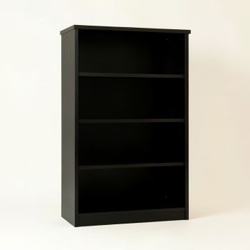 Dune Falls Freestanding Bookcase - Black (synthetic illustration; no displayed measurements)