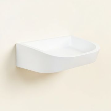 Maple Brook Wall-Mounted Cat Perch - White (synthetic illustration; no displayed measurements)