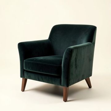 Farrington Gurney 39 '' Wide Velvet Armchair (synthetic illustration; no displayed measurements)
