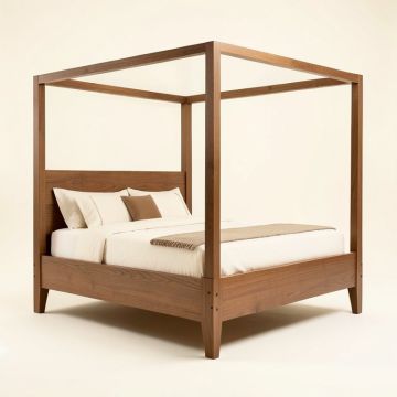 Beckett Low Profile Four Poster Bed (synthetic illustration; no displayed measurements)