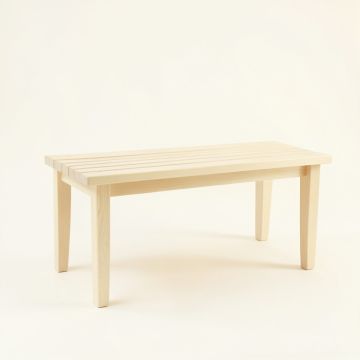 Slate Crest Indoor Bench - Ivory (synthetic illustration; no displayed measurements)