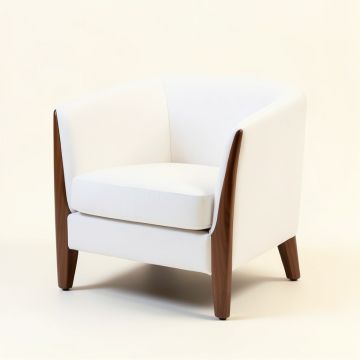 Brittnie 24 '' Wide Polyester Barrel Chair (synthetic illustration; no displayed measurements)