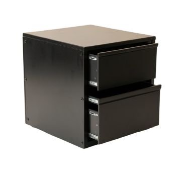 Moss Crest Small-Parts Storage Drawer Cabinet - Black