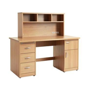 File Cabinet And Writing Desk With Hutch (synthetic illustration; no displayed measurements)