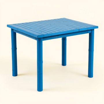 Linden Arc Patio Table - Blue (synthetic illustration; no displayed measurements)