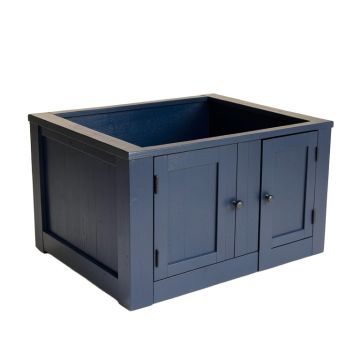 River Brook Empty Furniture-Style Litter Enclosure - Navy