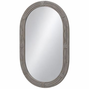 Stone Canyon Framed Wall Mirror - Gray