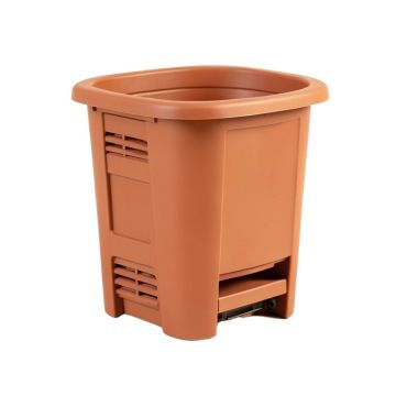 Heath Crest Closed Garden Compost Bin - Terracotta