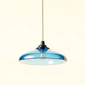 Birch Dale Pendant Light Suspended From One Plain Cable - Blue (synthetic illustration; no displayed measurements)