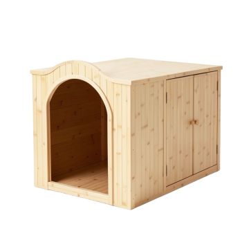 Hazel Bend Empty Furniture-Style Litter Enclosure - Ivory