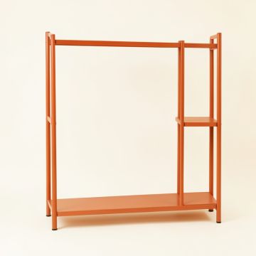 Moss Bend Empty Garment Rack - Terracotta (synthetic illustration; no displayed measurements)