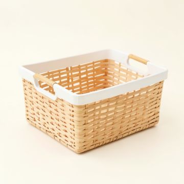 Lake Canyon Empty Storage Basket - White (synthetic illustration; no displayed measurements)