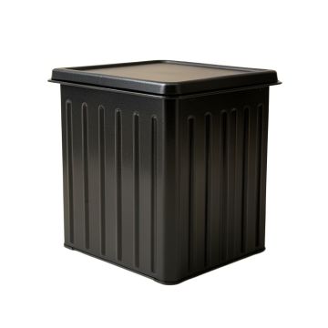 Maple Bluff Closed Outdoor Storage Box - Black
