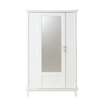 Giustina Lockable Organizer Over The Door Jewelry Armoire With Mirror