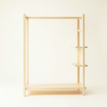 Moss Canyon Empty Garment Rack - Ivory (synthetic illustration; no displayed measurements)