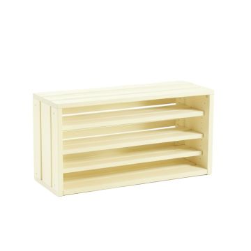 Alder Bridge Shoe Storage Bench - Ivory
