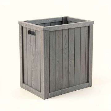 Willow Bluff Closed Outdoor Storage Box - Gray (synthetic illustration; no displayed measurements)