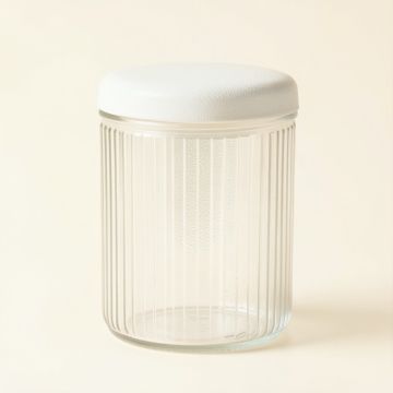 Dune Bridge Storage Canister With Lid - White (synthetic illustration; no displayed measurements)