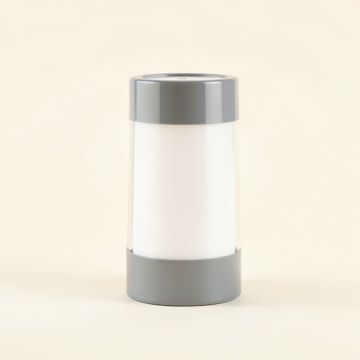 5.25 '' H Glass Oval Track Head Shade ( Screw On ) In Gray/White (synthetic illustration; no displayed measurements)