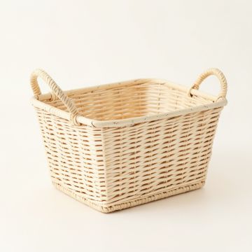 Willow Bluff Empty Storage Basket - Ivory (synthetic illustration; no displayed measurements)