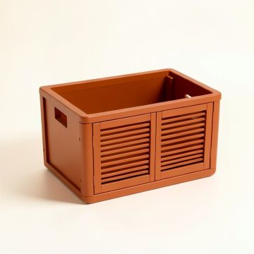 Alder Crossing Empty Furniture-Style Litter Enclosure - Terracotta (synthetic illustration; no displayed measurements)