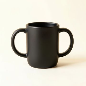 Fern Bluff Ceramic Mug - Black (synthetic illustration; no displayed measurements)