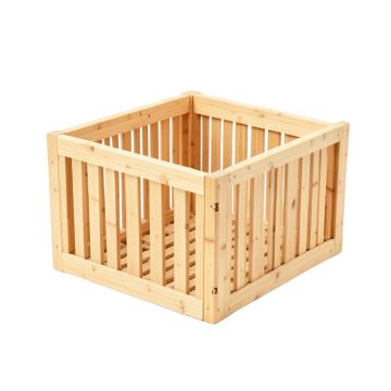 Willow Falls Empty Furniture-Style Litter Enclosure - Beige