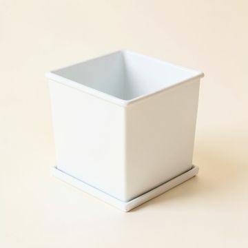 Hazel Canyon Empty Planter - White (synthetic illustration; no displayed measurements)