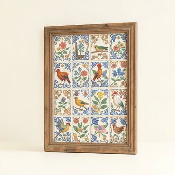 Free Bird Mexican Tiles I - 2 Piece Picture Frame Print Set On Paper (synthetic illustration; no displayed measurements)