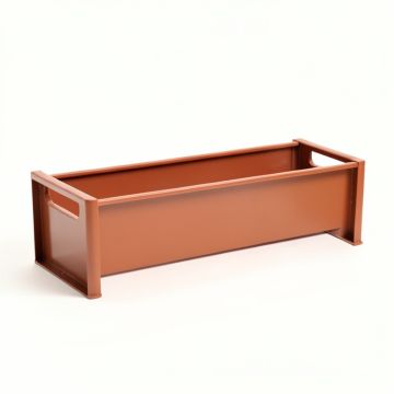 Cove Dale Narrow Outdoor Storage Bench - Terracotta (synthetic illustration; no displayed measurements)