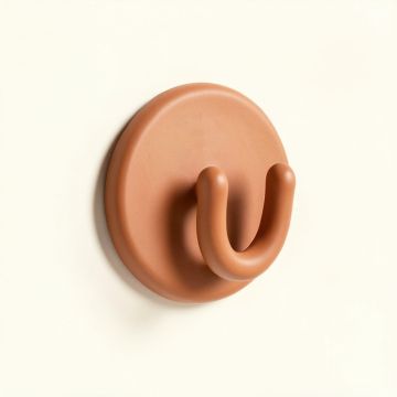 Spruce Crest Wall-Mounted Robe Hook - Terracotta (synthetic illustration; no displayed measurements)