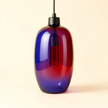 5 '' H Glass Oval Pendant Shade ( Screw On ) (synthetic illustration; no displayed measurements)