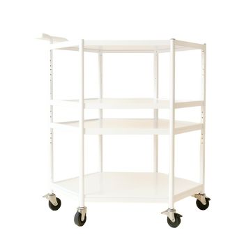 Slate Canyon Empty Rolling Workshop Cart - White