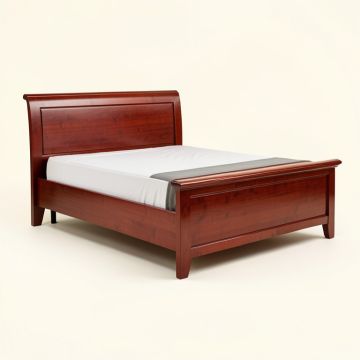 Ivywood Solid Wood Low Profile Sleigh Bed (synthetic illustration; no displayed measurements)