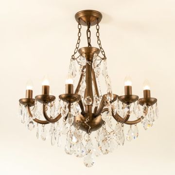 Fall River 9 - Light Shaded Tiered Chandelier With Crystal Accents (synthetic illustration; no displayed measurements)