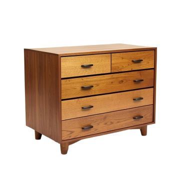 Johnathon Mid-Century Modern Wood 6 Drawer Dresser