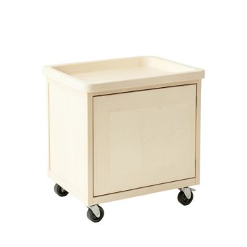 Bay Crossing Empty Rolling Workshop Cart - Ivory